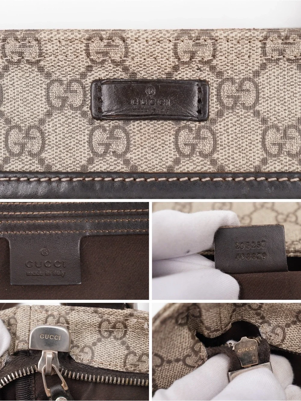 Gucci Brown GG Monogram Messenger Bag